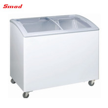 ETL Supermarket Glass Door Ice Cream Display Chest Type Freezer